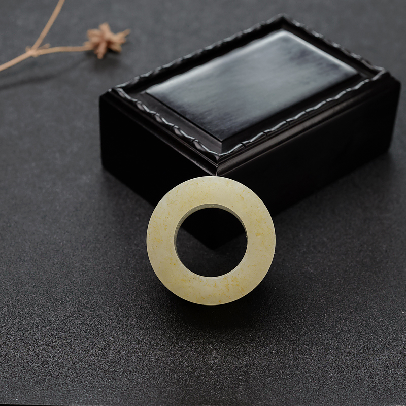 山料和田白玉扳指-红掌柜