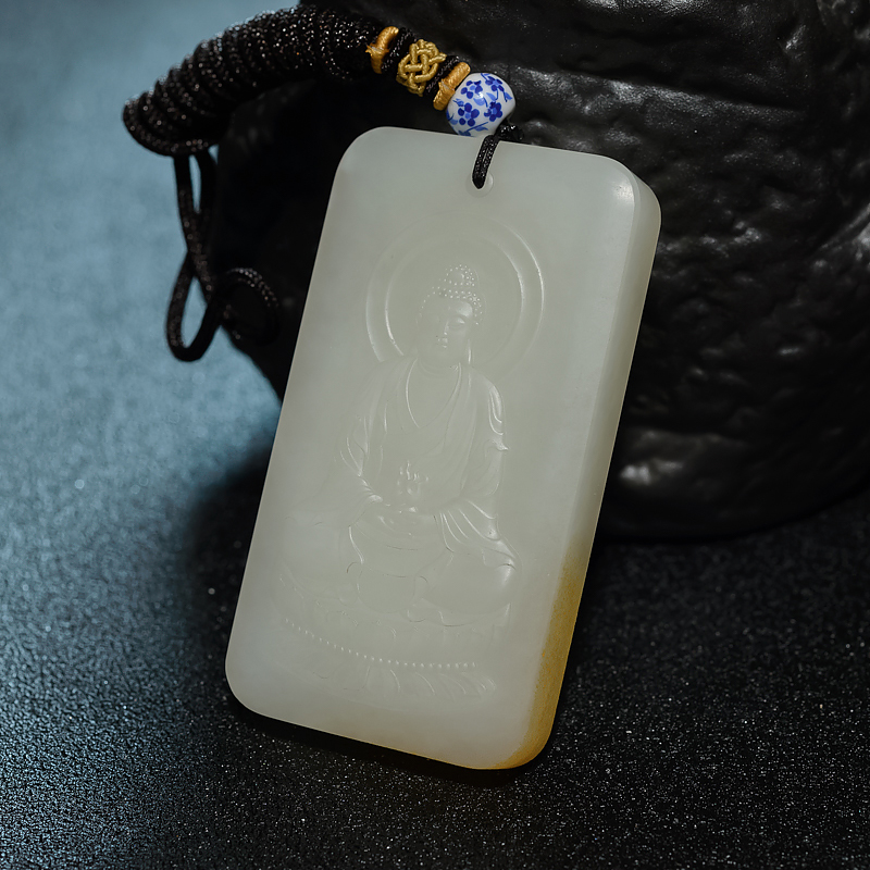 和田玉大日如来吊坠-红掌柜