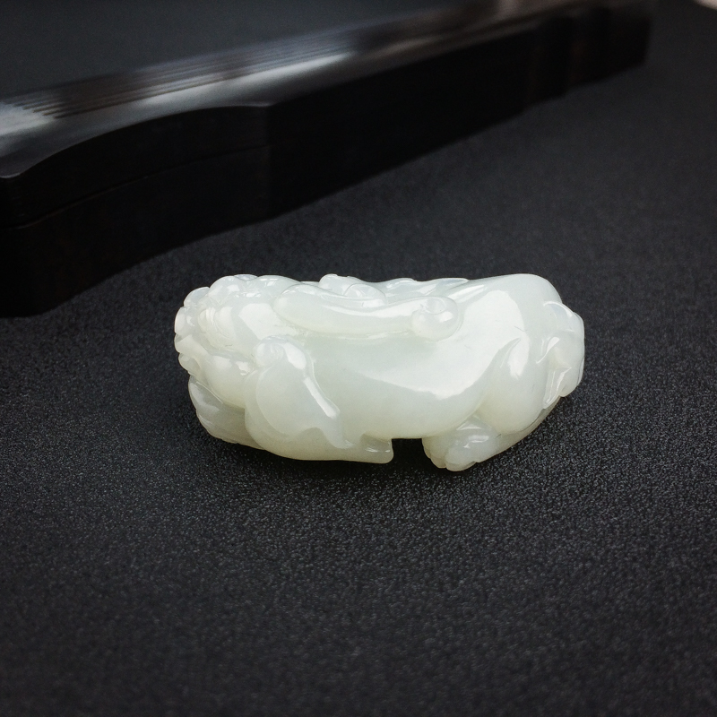 山料白玉貔貅吊坠-红掌柜