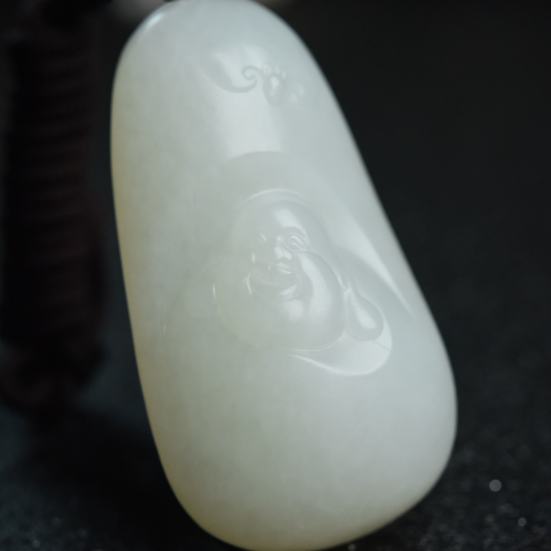 山料和田玉福在眼前吊坠-红掌柜