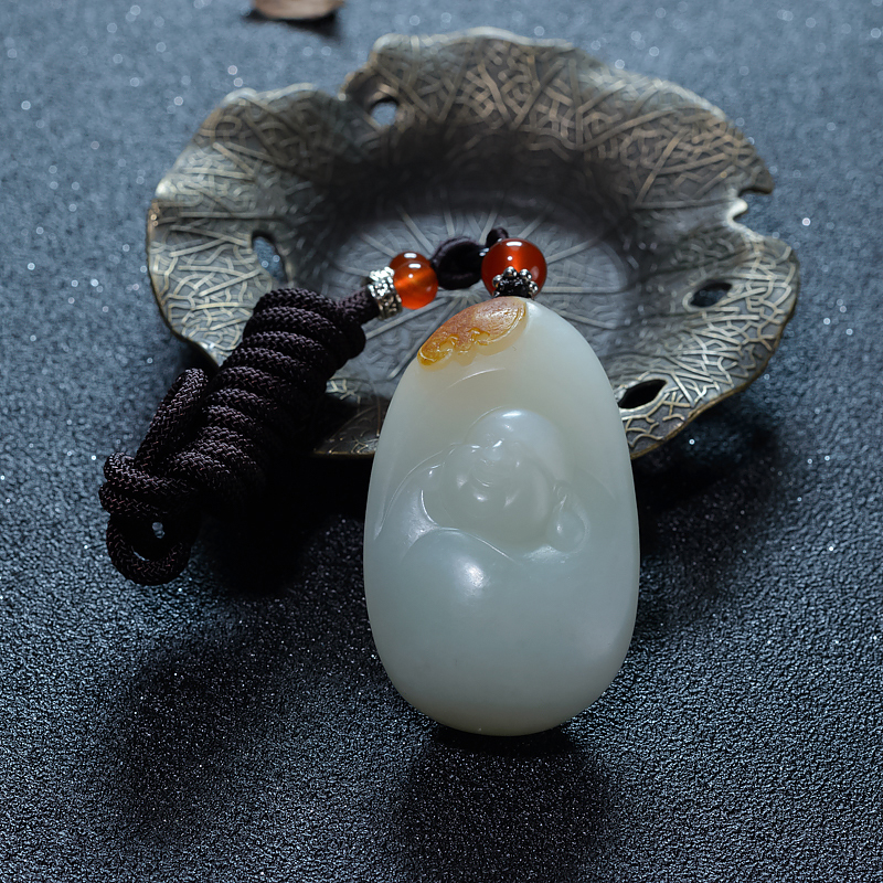 和田玉福在眼前吊坠-红掌柜