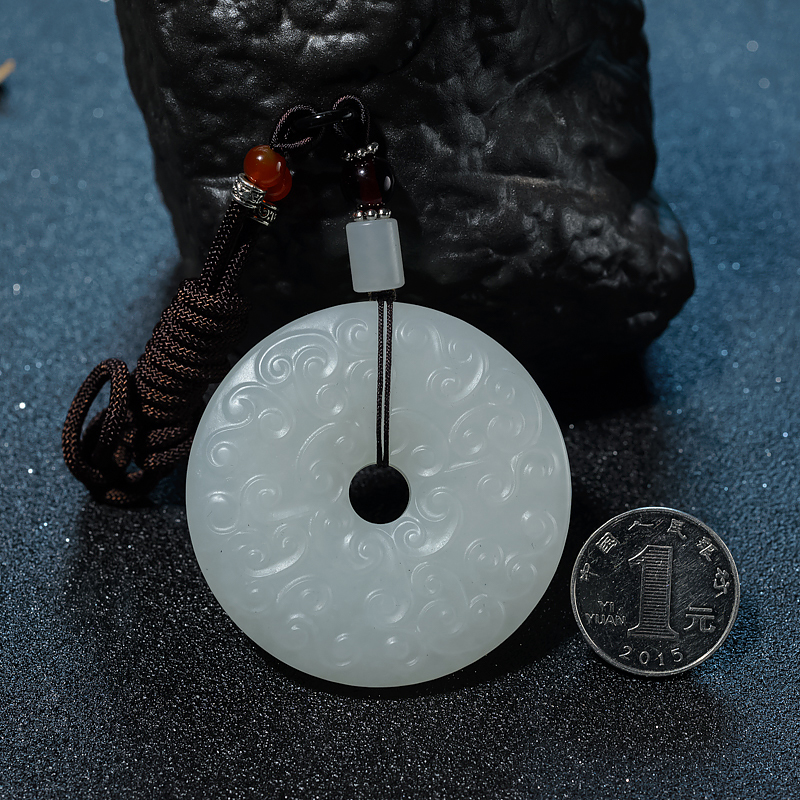 和田白玉平安扣-红掌柜