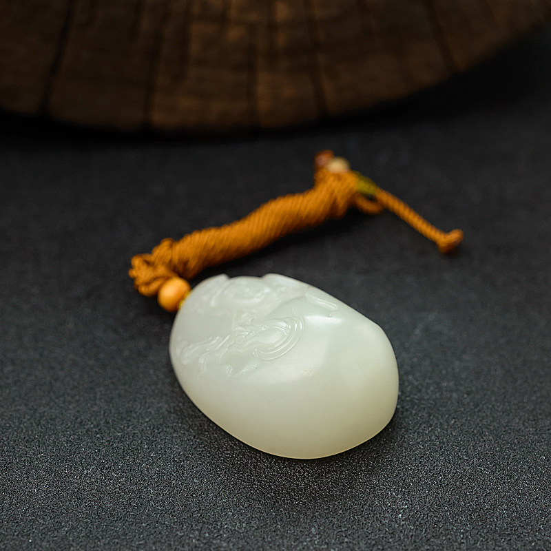 籽料观音吊坠 - 红掌柜