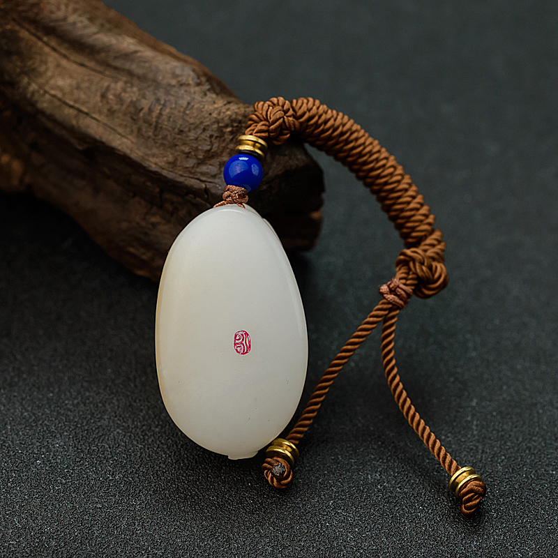 籽料和田玉猴子吊坠 - 红掌柜