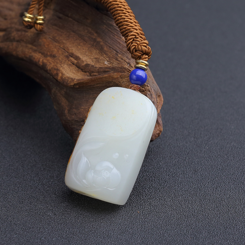 新疆和田玉籽料一品清廉吊坠-红掌柜