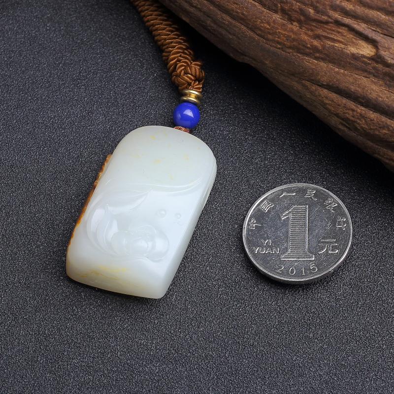 新疆和田玉籽料吊坠-红掌柜