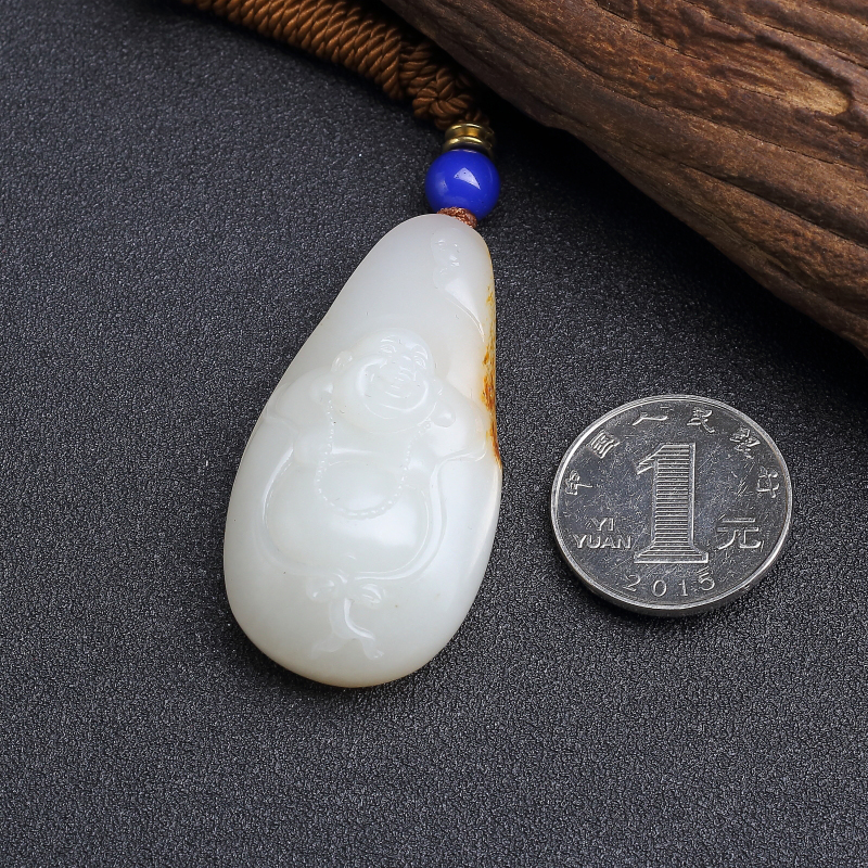 籽料和田玉吊坠-红掌柜