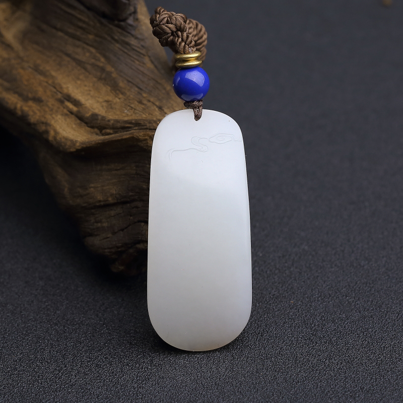 新疆天然和田玉弥勒佛吊坠-红掌柜