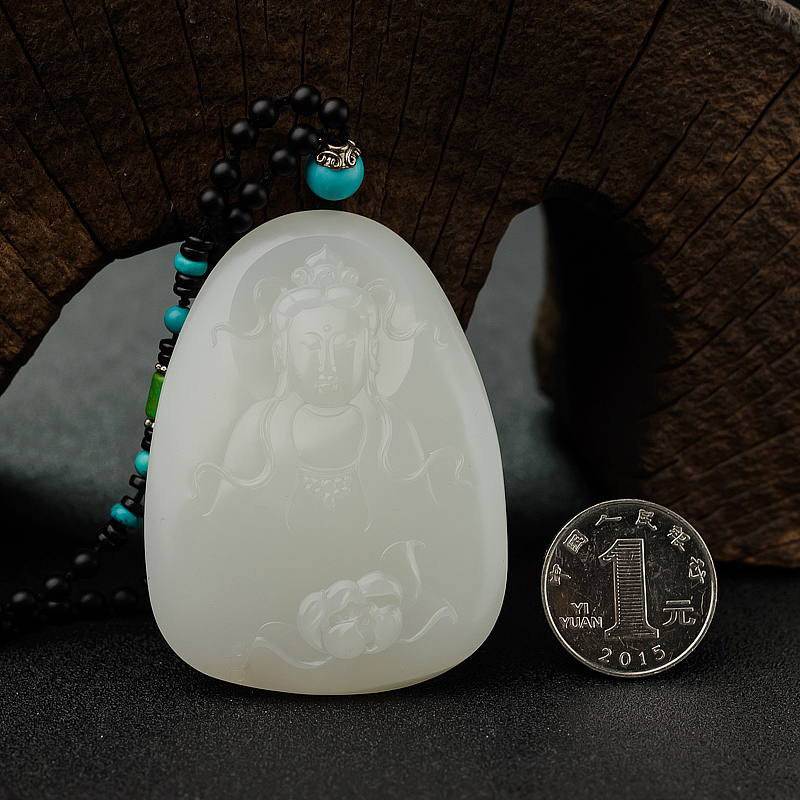 籽料和田白玉吊坠-红掌柜