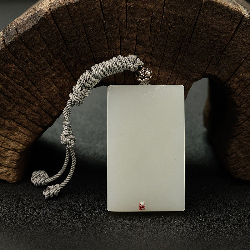 籽料和田玉大日如来吊坠 - 红掌柜