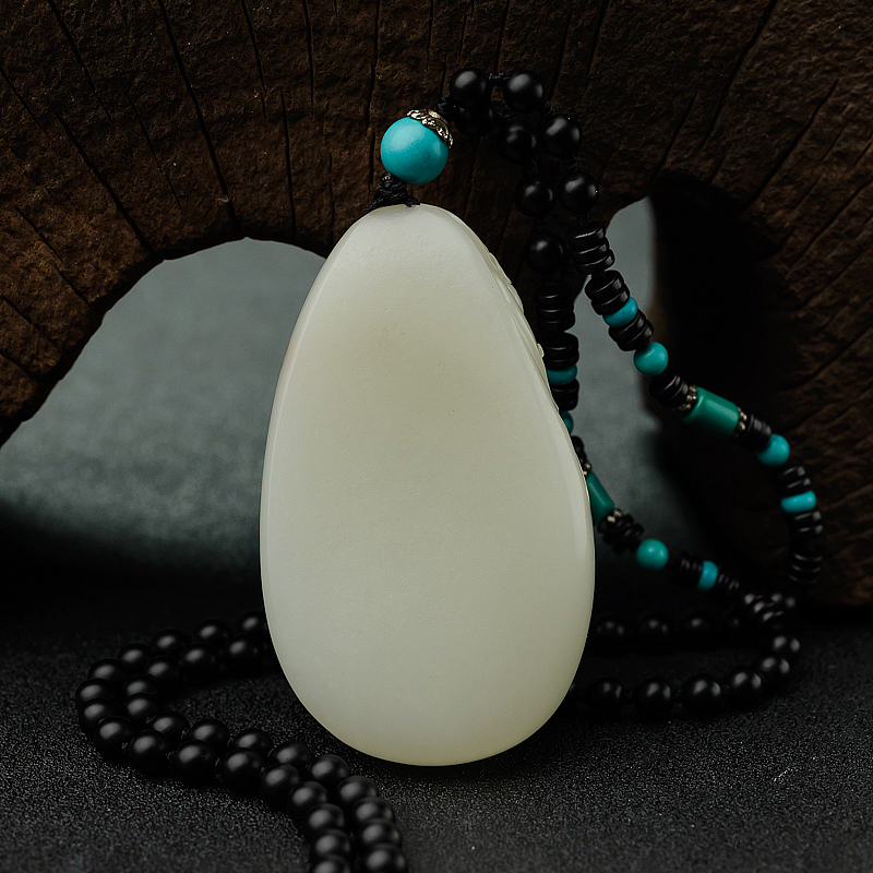 籽料和田玉寿星吊坠 - 红掌柜