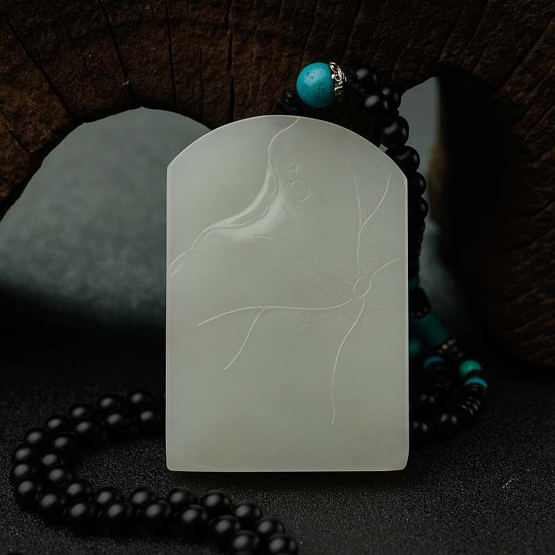 籽料和田玉观音吊坠 - 红掌柜