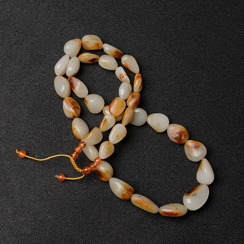 新疆籽料和田玉随形项链-红掌柜