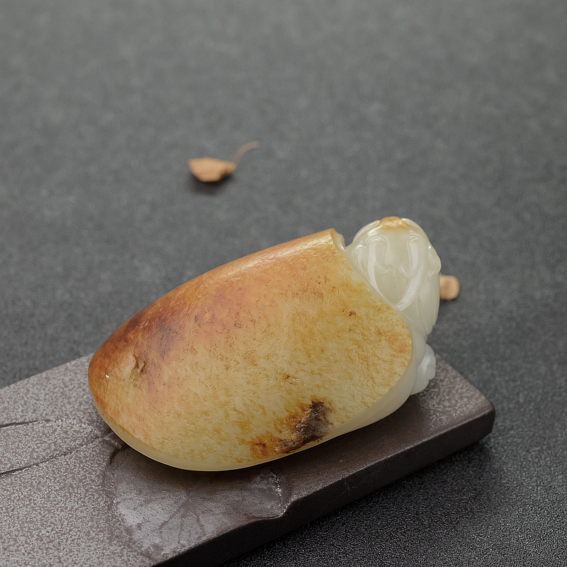 新疆籽料和田玉乌龟-红掌柜