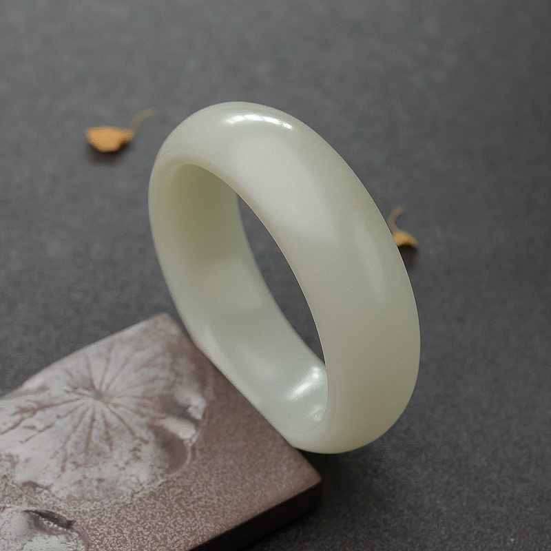 57#新疆籽料和田玉手镯-红掌柜