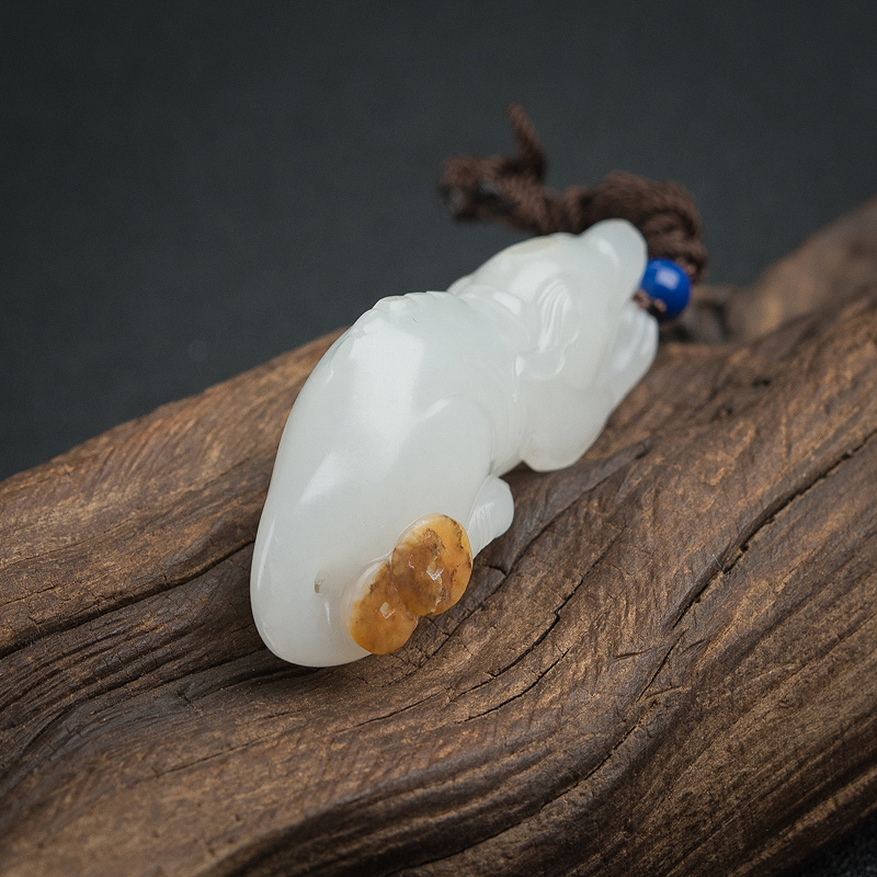 新疆籽料和田玉吊坠-红掌柜