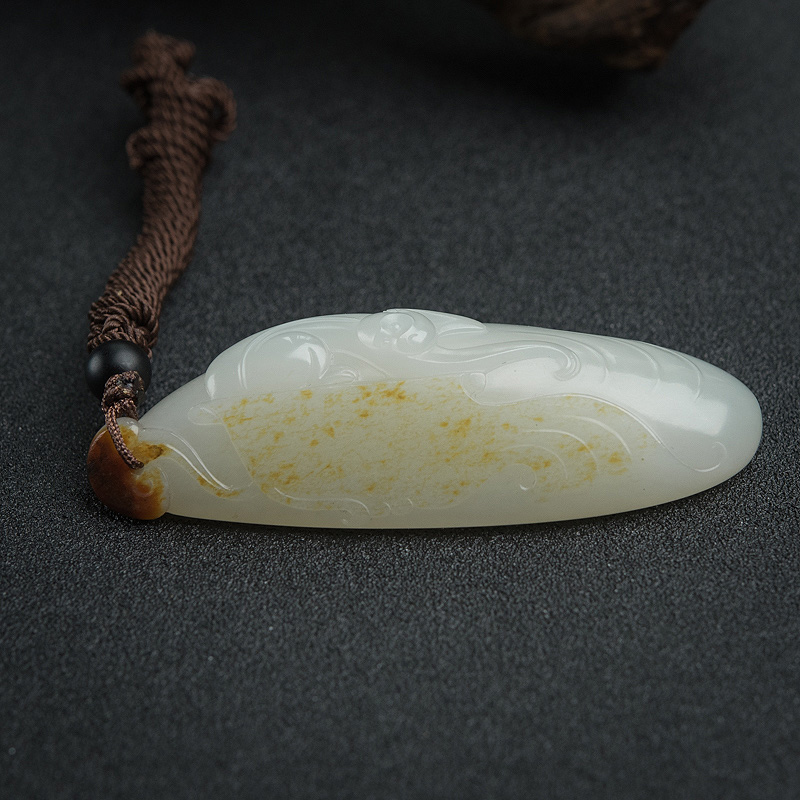 新疆和田玉猴子吊坠-红掌柜