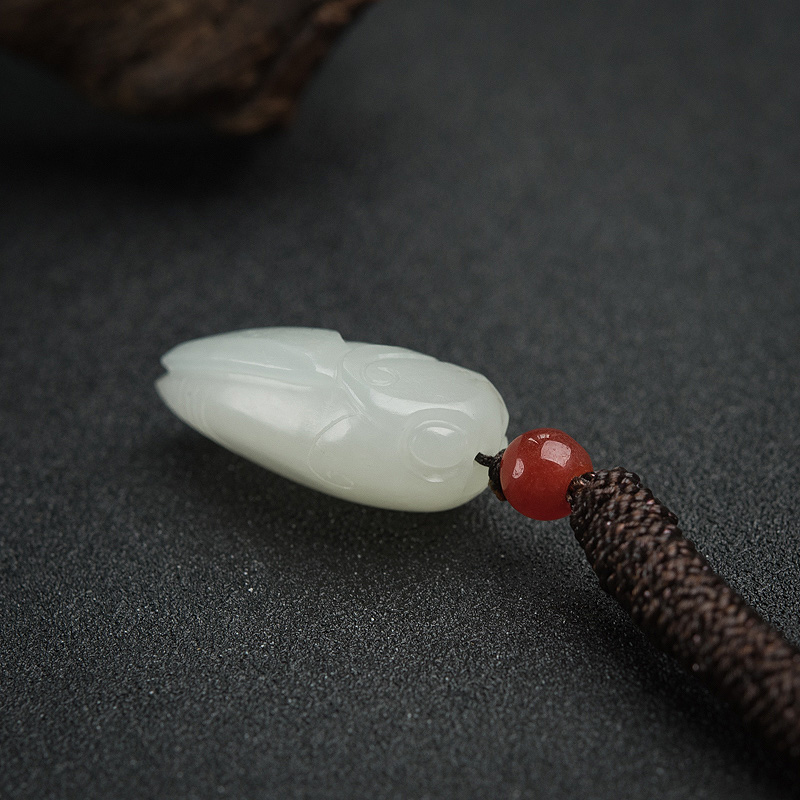 新疆籽料和田玉吊坠-红掌柜