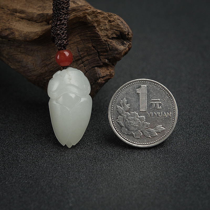 籽料和田玉吊坠-红掌柜