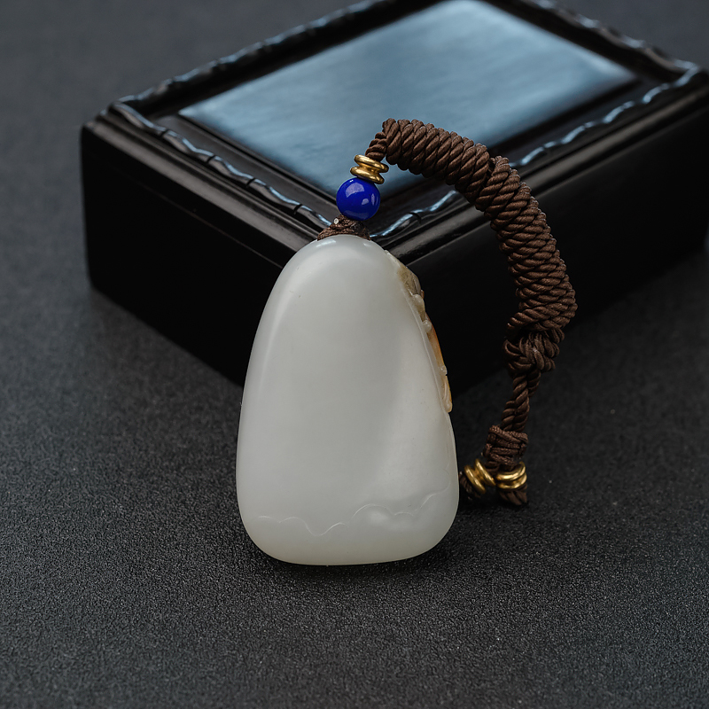 和田玉一品清廉吊坠-红掌柜