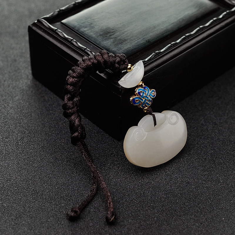 籽料和田白玉吊坠-红掌柜