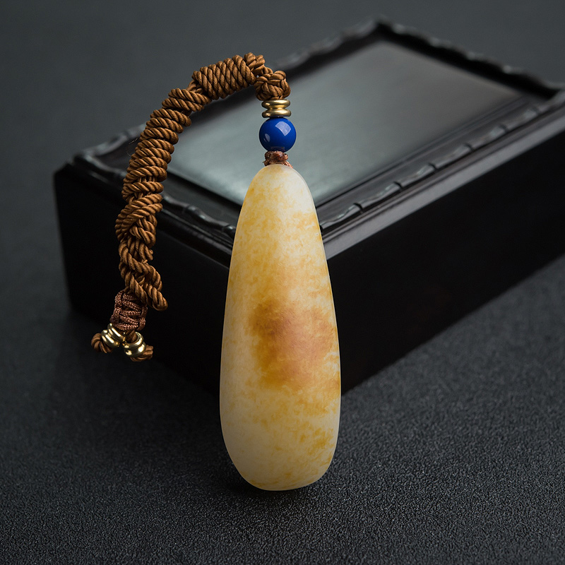 籽料和田白玉弥勒佛-红掌柜