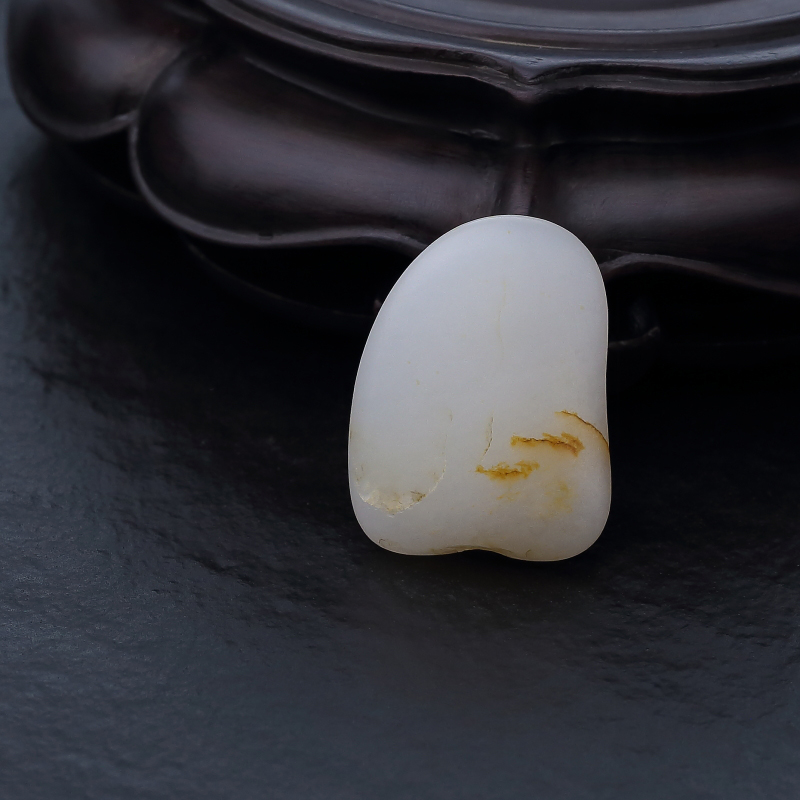 天然籽料俏色和田玉原石-红掌柜