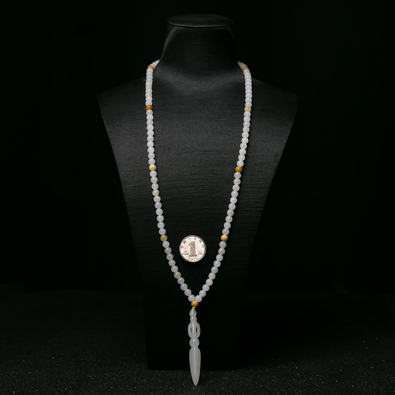 新疆天然和田玉珠链-红掌柜