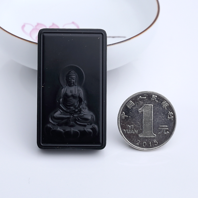 和田墨玉大日如来吊坠-红掌柜