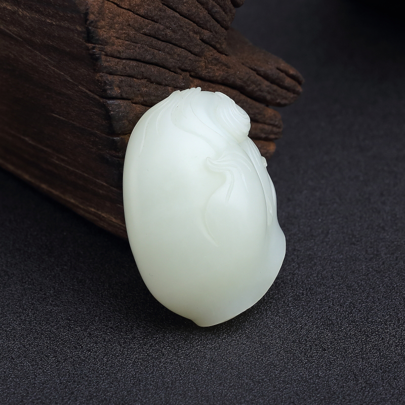 山料和田白玉节节高升吊坠-红掌柜