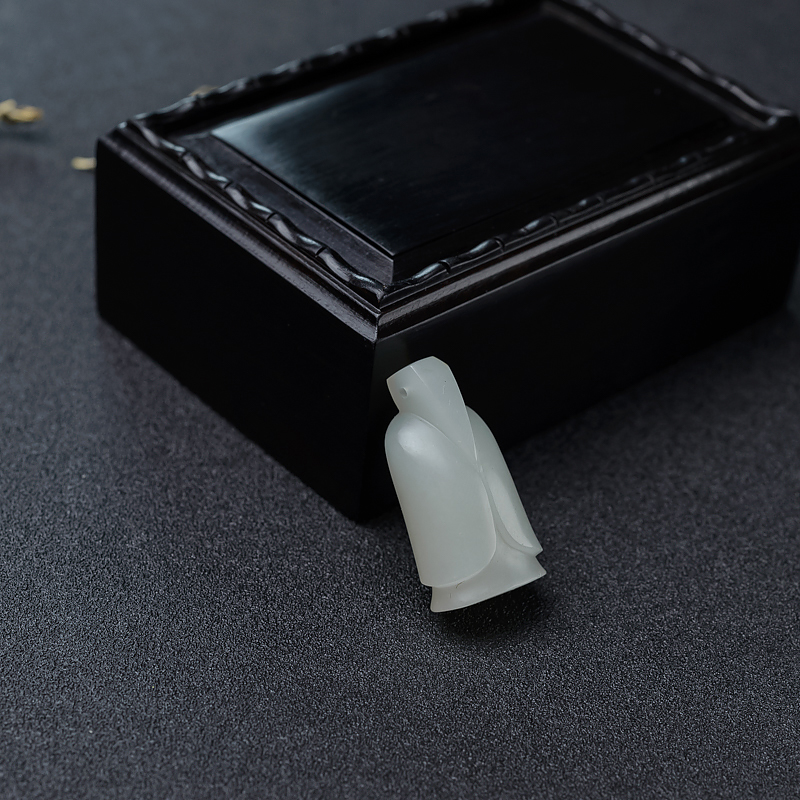 山料和田白玉吊坠-红掌柜