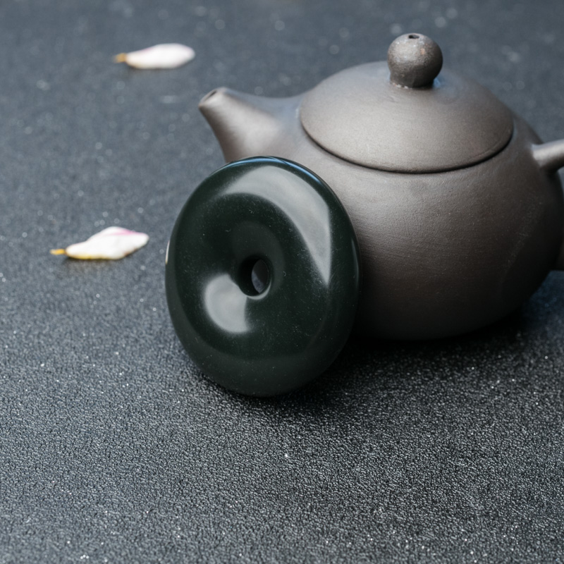 和田青玉平安扣吊坠-红掌柜