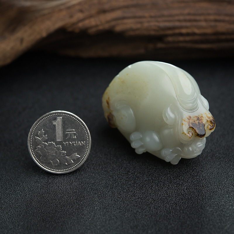 和田玉貔貅挂坠-红掌柜