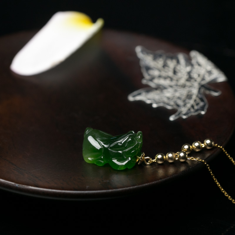 和田玉貔貅项链-红掌柜