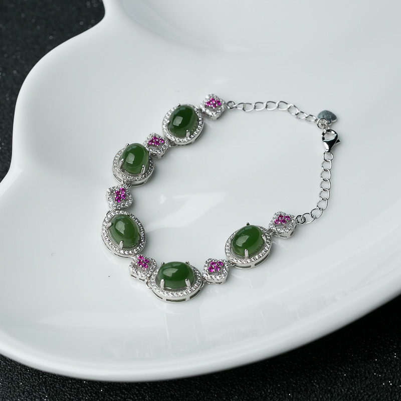 山料和田碧玉套装-红掌柜