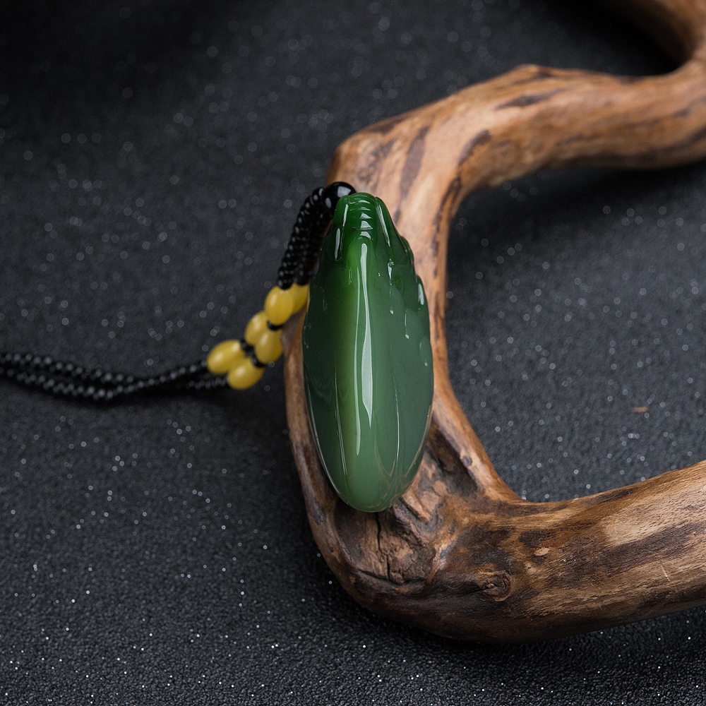 和田玉大象吊坠-红掌柜