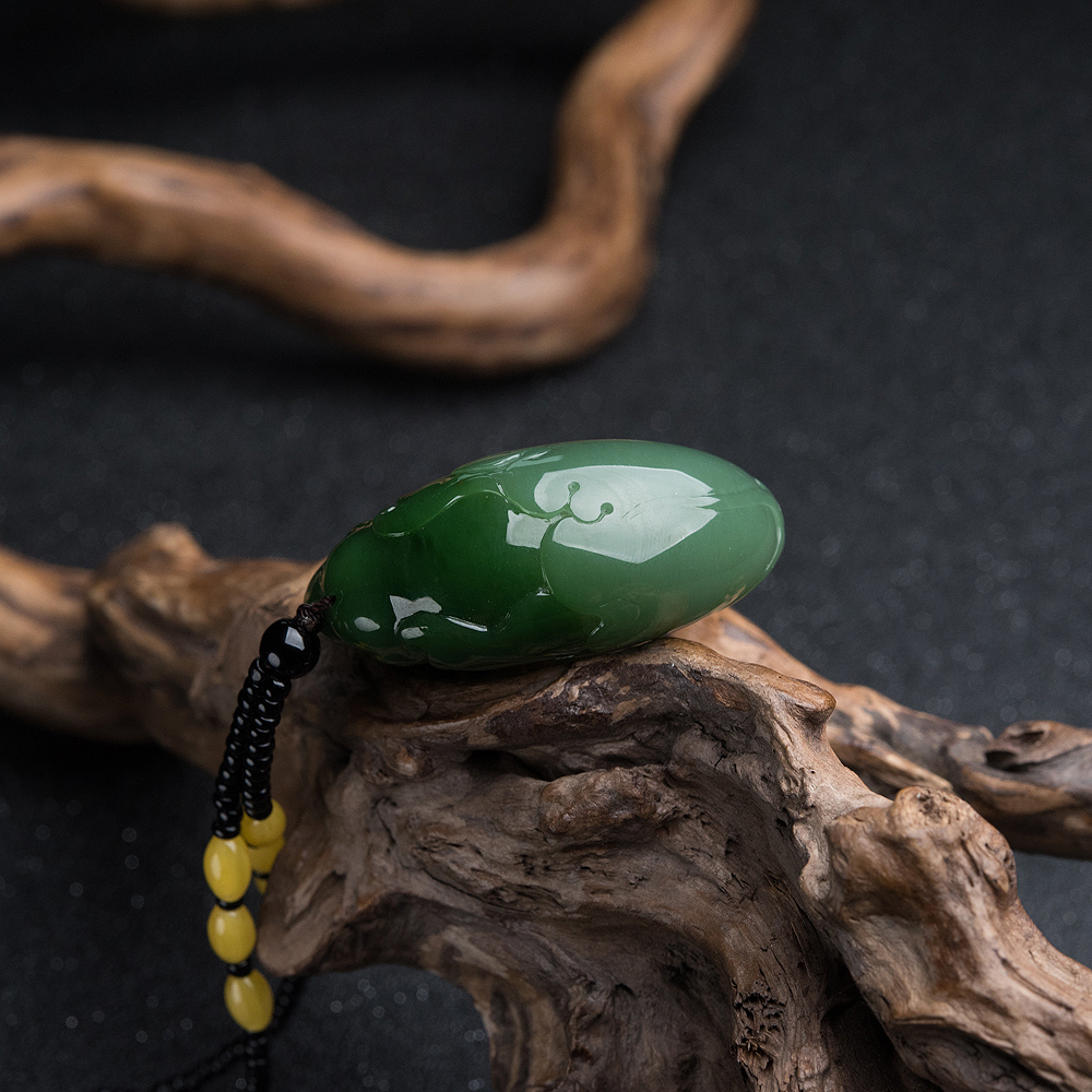 天然和田玉大象吊坠-红掌柜