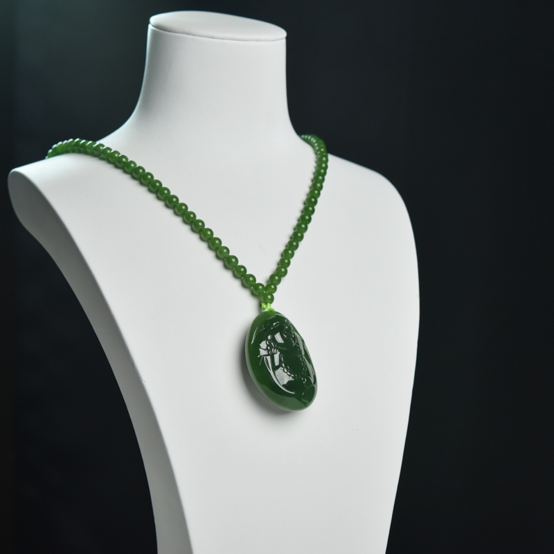 和田碧玉福在眼前项链-红掌柜