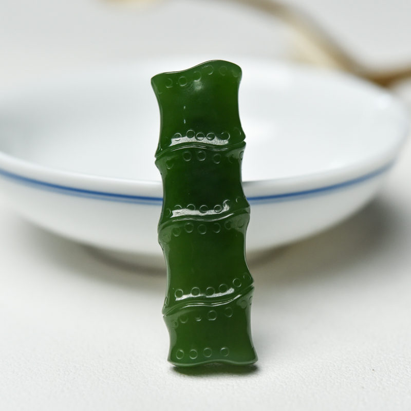 山料和田玉节节高升吊坠-红掌柜