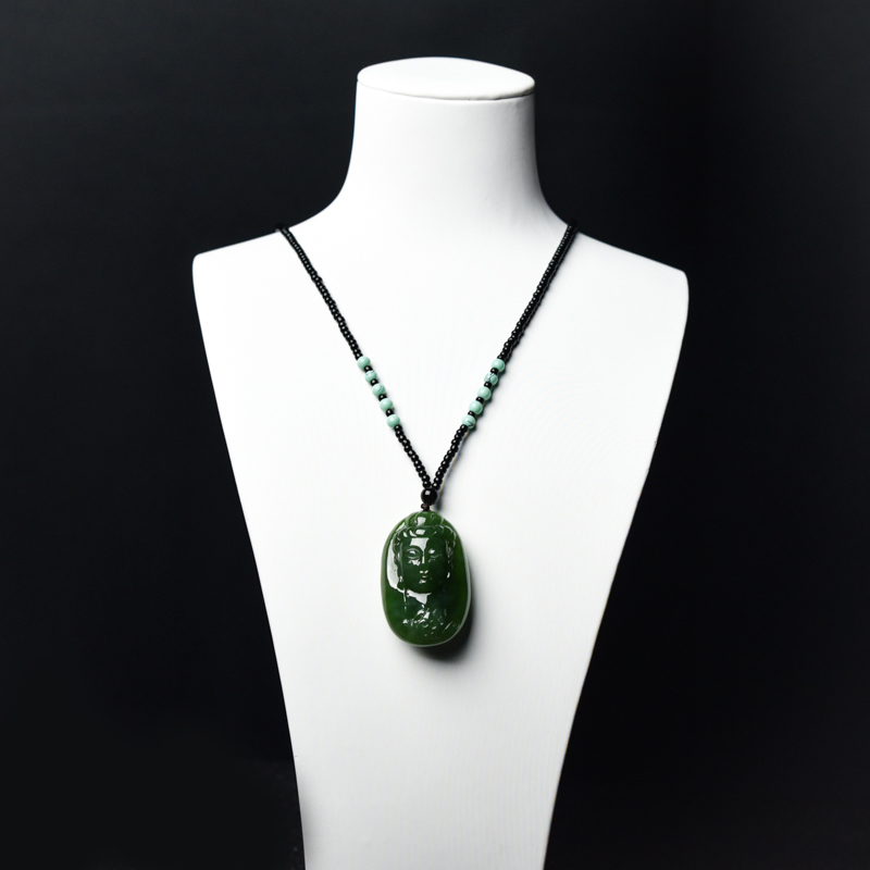 山料和田碧玉吊坠-红掌柜