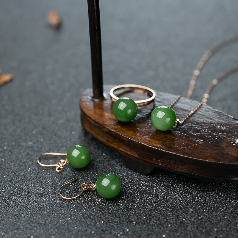 山料和田碧玉套装-红掌柜