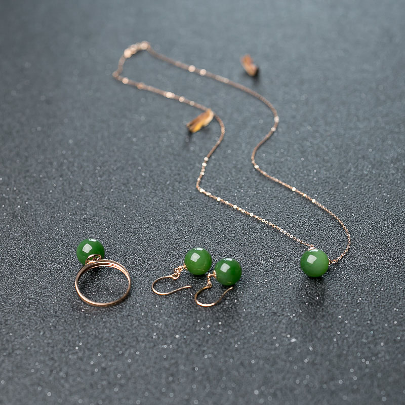 和田碧玉套装-红掌柜