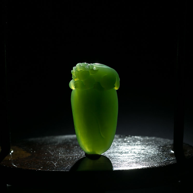 俄罗斯和田玉貔貅吊坠-红掌柜