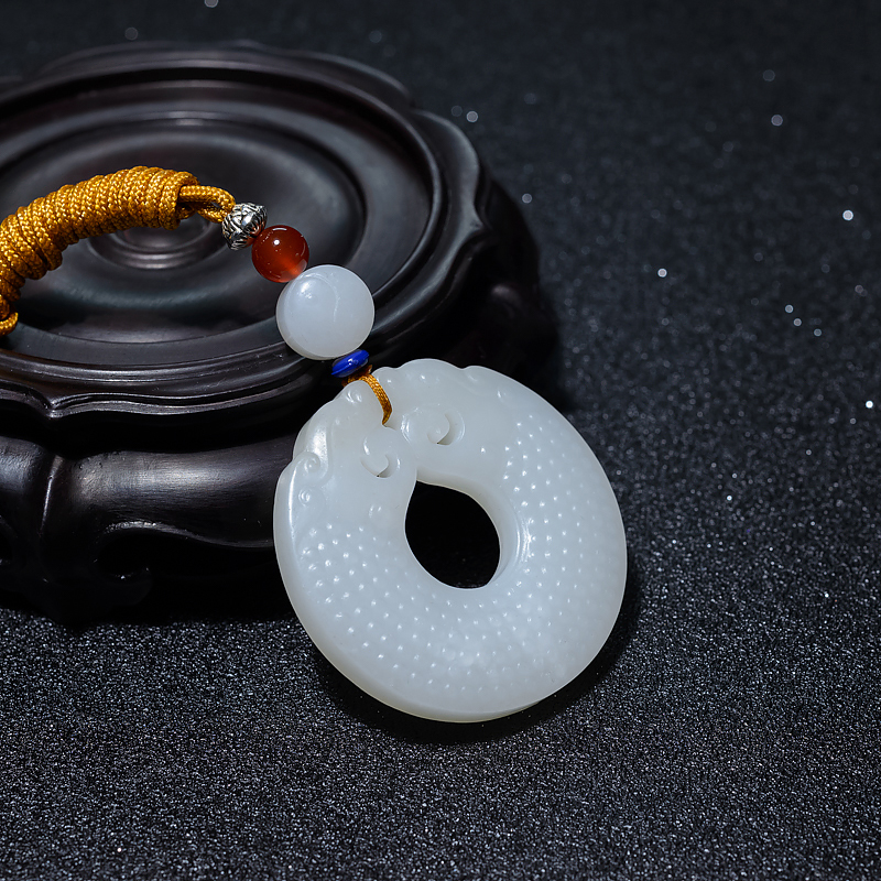 山料和田白玉吊坠-红掌柜