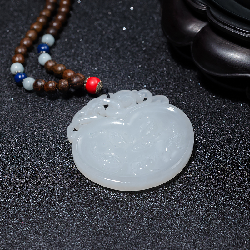 和田白玉连年有余-红掌柜