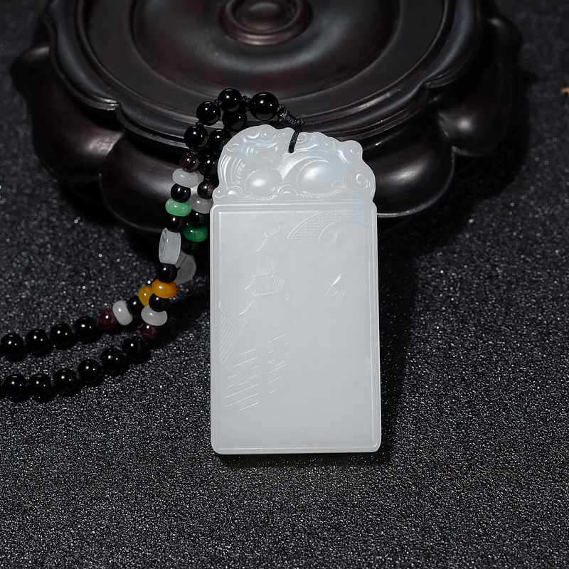 山料和田白玉六臂观音-红掌柜