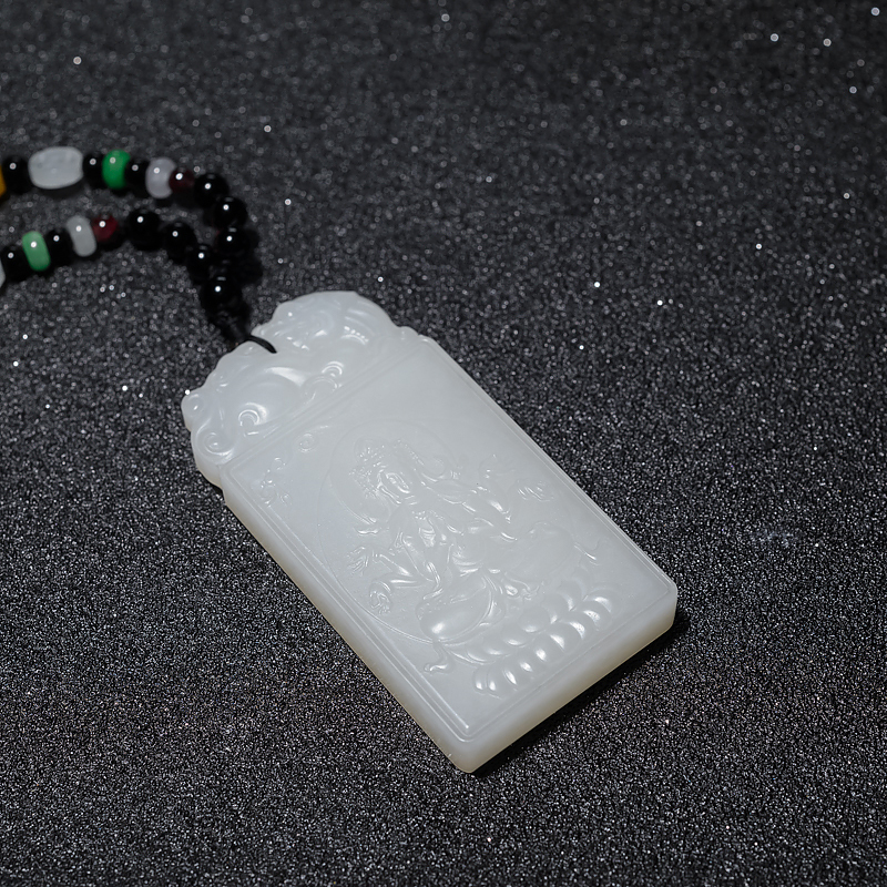 和田白玉六臂观音-红掌柜