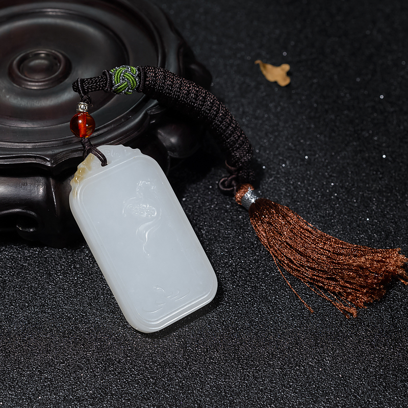 山料和田白玉吊坠-红掌柜