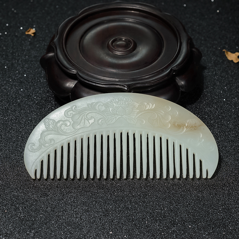 山料和田白玉梳子-红掌柜