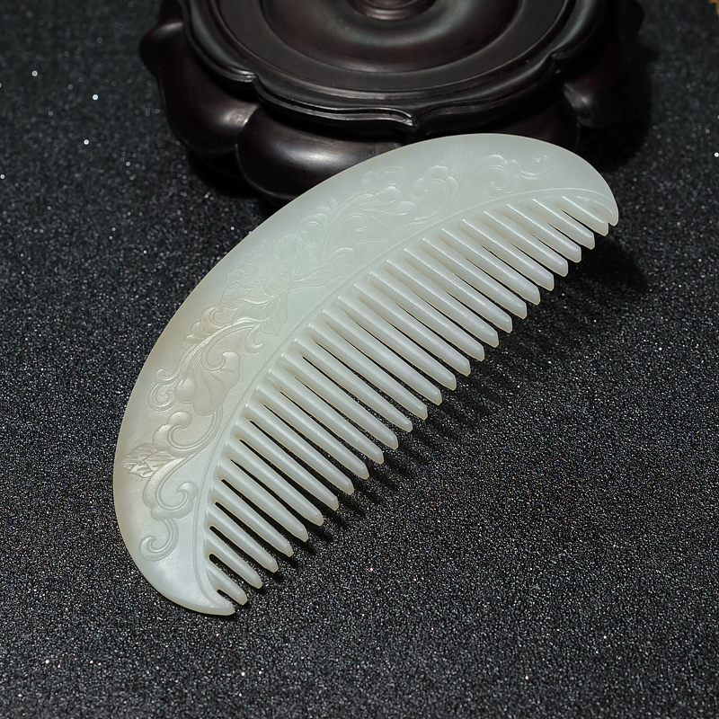 山料和田白玉梳子-红掌柜